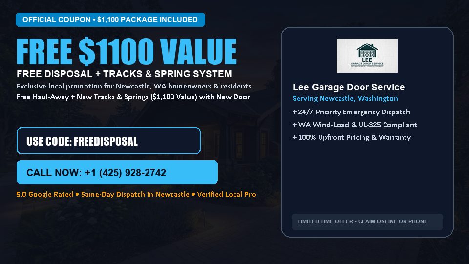 Lee Garage Door Service FREE Haul-Away & Heavy-Duty Tracks with New Door